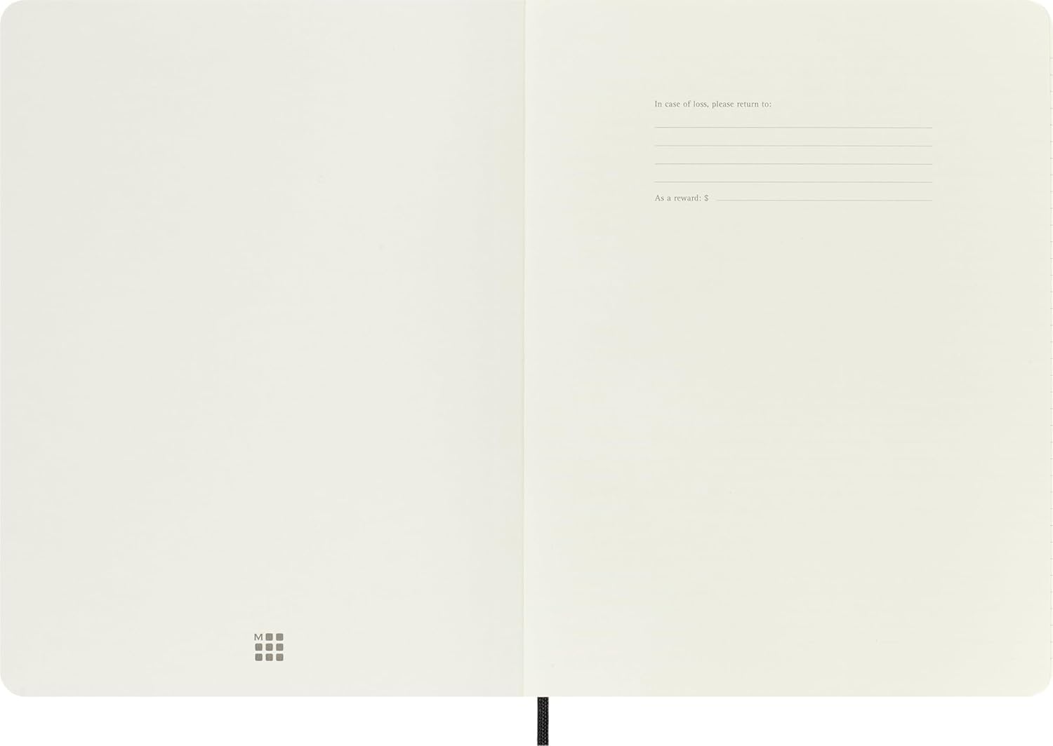 Moleskine Classic Notebook, Taccuino a Righe XL 19 x 25 cm, Nero, 192 Pagine