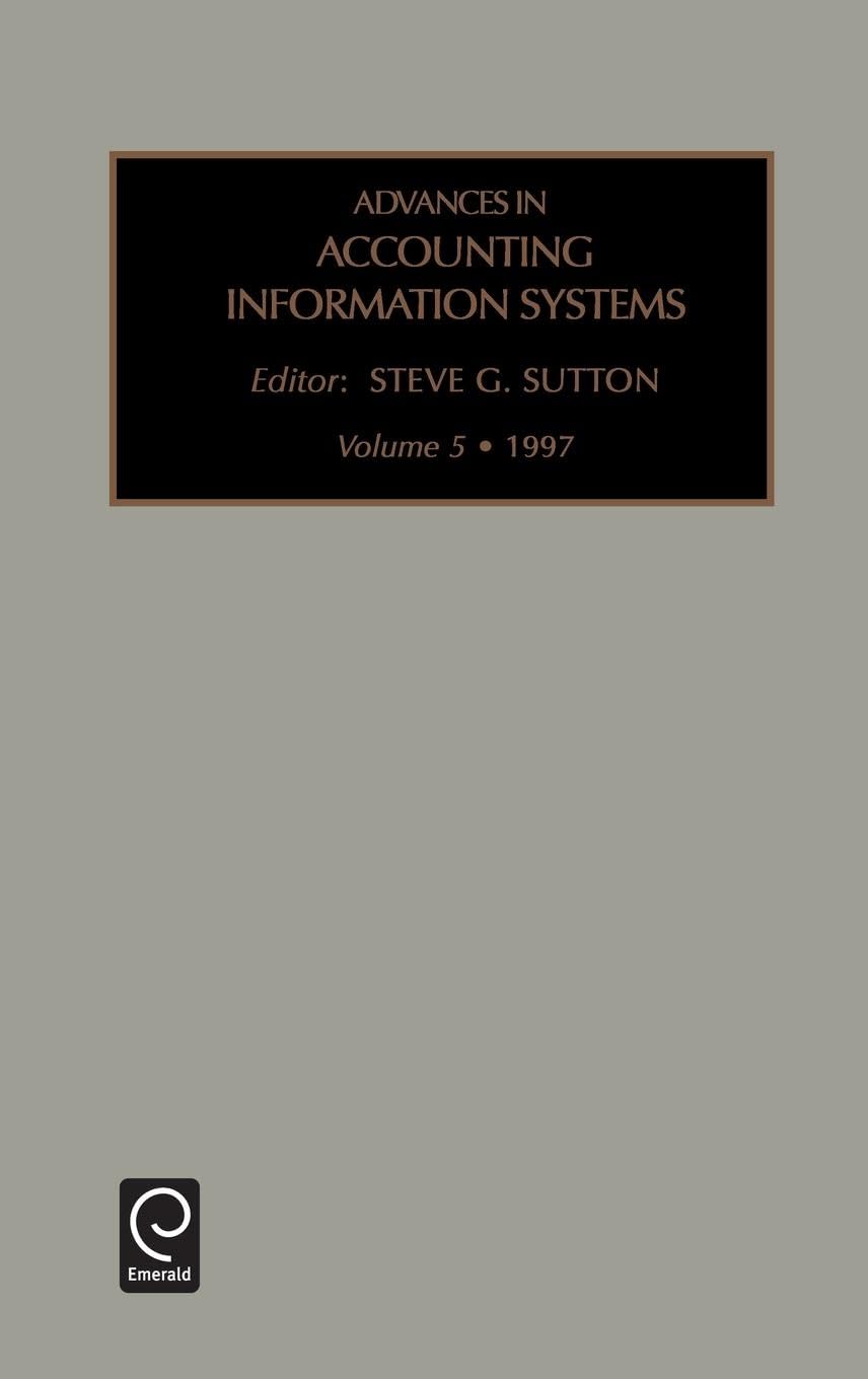 Advances in Accounting Information Systems 1997 (5)