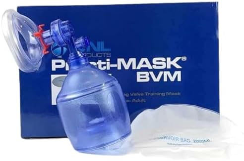 WNL Products 5000BVM-SINGLE Practi-Mask BVM CPR Training Device, 1 Pack