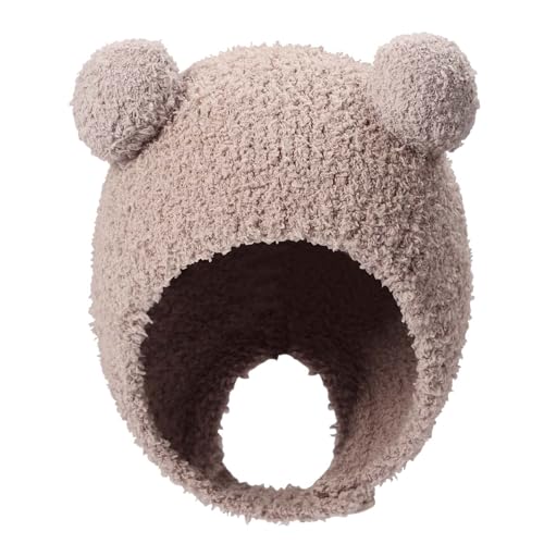 Bear Baby Winter Hat Toddler Earflap Beanie Unisex Infant Snow Cap Warm Fleece Kids Trapper Hats for Girls Boys