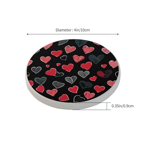 Dessous de verre ronds protection de table efficace contre l'eau - 4