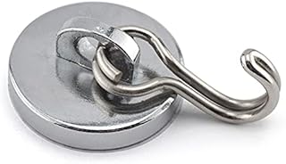 Master Magnetics .225 in. Neodymium Magnetic Hook 40 lb. pull 35 MGOe Silver 1 pc.