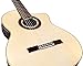Cordoba GK Studio Negra Cutaway Flamenco Acoustic-Electric Nylon String Guitar, Iberia Series