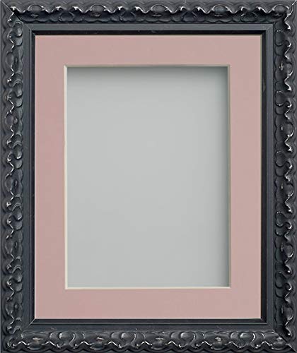 Frame Company Charleston Range Black A1 Frame With Pink Mount for Image A2 *Choice of Sizes* Fitted with Perspex — image 1