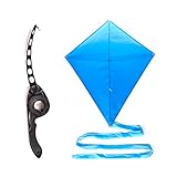 Black Castakite Kite Flying Handle and Reel That Eliminates The Frustrations of Conventional Winders and Spool - Free Blue Kite Included! AS SEEN ON TV!!!