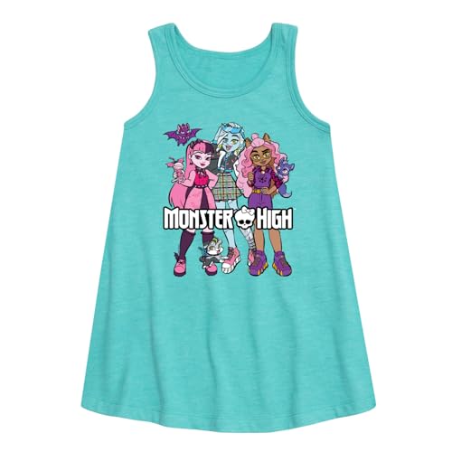 Monster High - Group with Pets - Toddler and Youth Girls A-line Dress