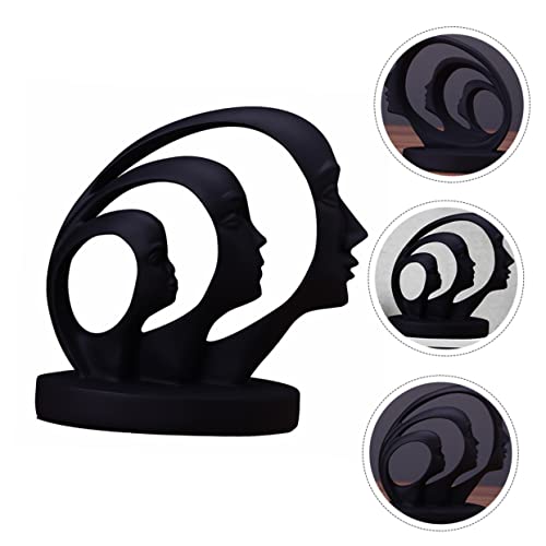 Yardenfun Decoração De Quarto Estátua De Rosto Humano Estátua De Feng Shui Escultura De Personagem A