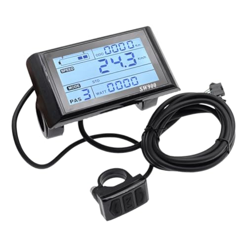 Generisches 24V/36V/48V Ebike - Panel de control LCD para bicicleta eléctrica inteligente, contador de kilómetros, pantalla para bicicletas eléctricas de montaña