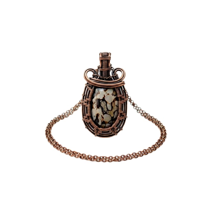 Pendentif jaspe serpent contre la monotonie des bijoux