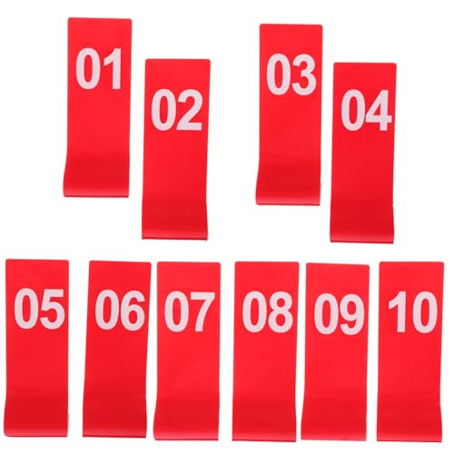 SOLUSTRE 10pcs Acrylic Table Numbers Restaurant Number Signs Compact Design for Wedding Banquet