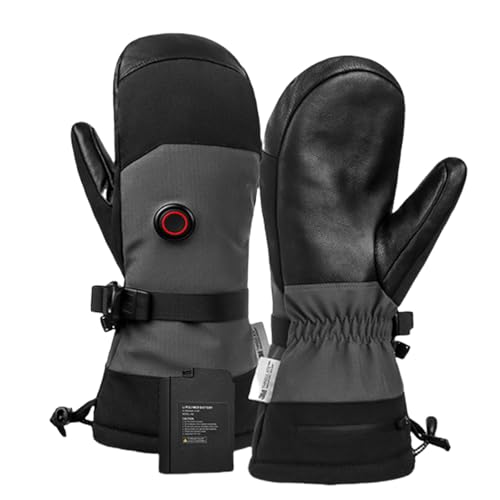 Wjsdsg Guantes térmicos para hombre y mujer, guantes de esquí, guantes de snowboard, guantes para pantallas táctiles, calentadores de manos eléctricos para ciclismo, senderismo