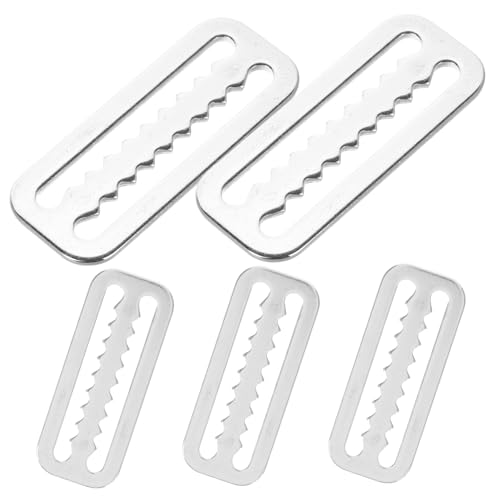 LIOOBO Weight Belts for Scuba Diving 5pcs Stainless Buckles Serrated Webbing Retainer for Divers