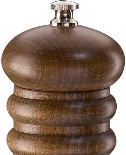 Zassenhaus Berlin Salt Mill Lacquered Beechwood Dark Stained Finish 24 cm, Dark Brown - Image 5