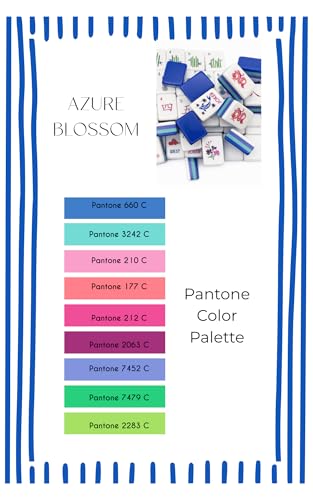 Azure Blossom Mahjong Tile Set miniatura 3