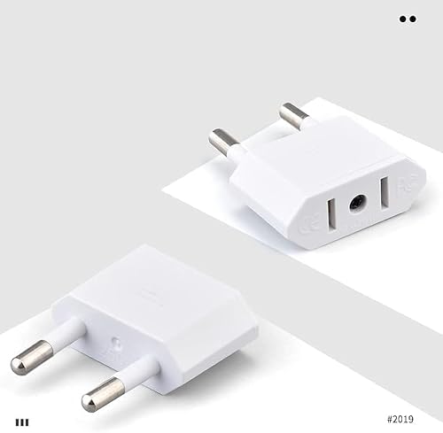2個セット Cタイプ コンセント変換アダプタ 4個セット ヨーロッパ 変換プラグ Cタイプ マルチ変換アダプター 旅行充電器 海外旅行用 電源変換プラグ Cタイプ ヨーロッパ/韓国/スペイン/フィンランド などに対応 コンセント変換アダプタ (2個セット)
