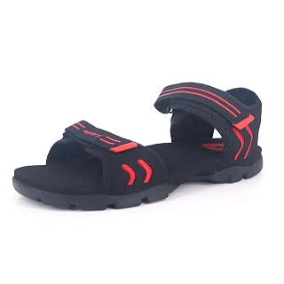 SPARX Men's SS0106G Black Red Sandal 9 (SS0106GBKRD0009)