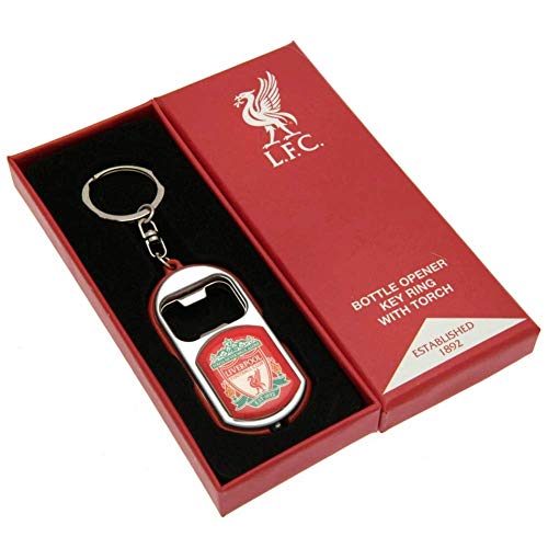 Porte-clés décapsuleur Liverpool F.C. rouge, idée cadeau utile supporter - 2