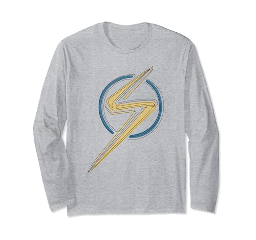 T-shirt Ms Marvel manches longues avec grand imprimé éclair vêtement coton