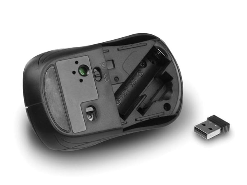 ACT Ratón inalámbrico Azul - 1600 dpi - Mini dongle USB de 2.4 GHz - zurdo y diestro - Ligero - AC5140