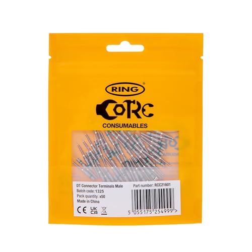 Cosses mâles RING pour câble de 0,5 à 1,5 mm² en lot de 50 pièces étanches IP67