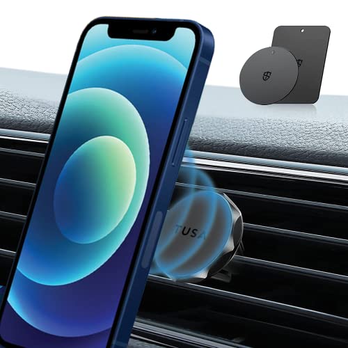 Image of Tusa Magnetic Car Phone Holder, Universal Air Vent Holder with 360 Degree Rotation (Black)
