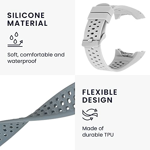 kwmobile Straps Compatible with Polar M400 / M430 Straps, 2x Replacement Silicone Watch Bands, Smartwatch or Fitness Tracker - Image 3