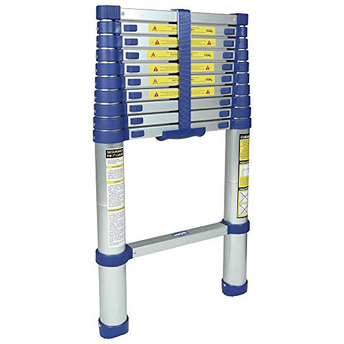 Mor - Escada Telescópica Everest Alumínio 10 Degraus Uso Doméstico E Profissional