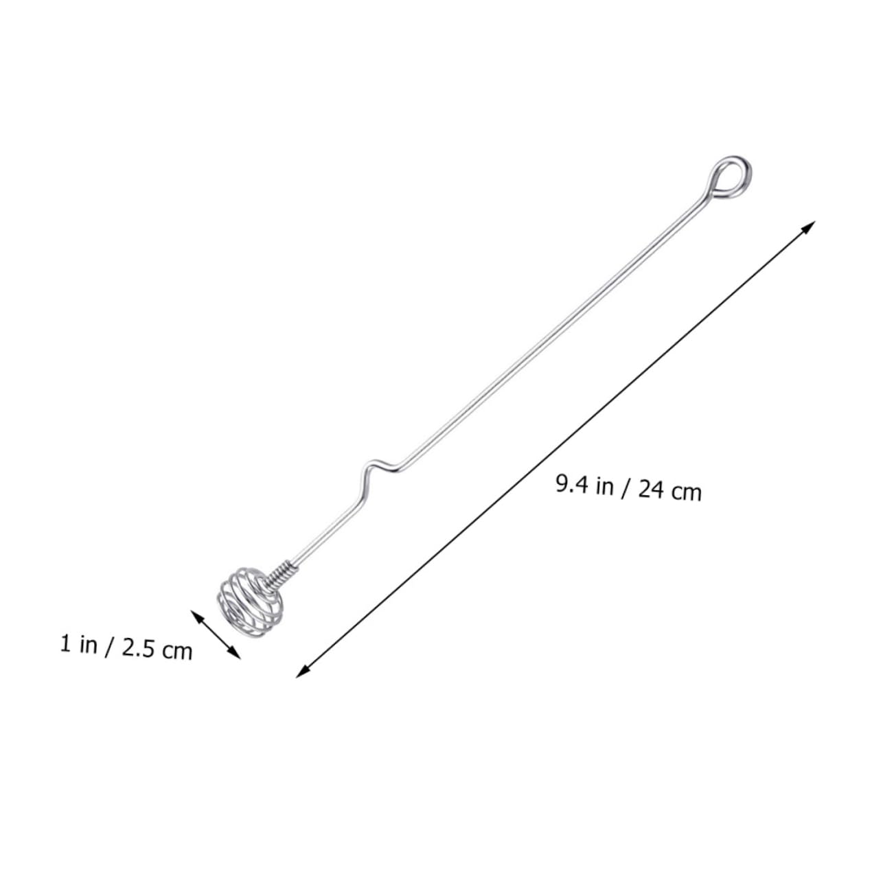 PRETYZOOM Stainless Steel Honey Stirrer Set Multi-use for Tea Coffee Milk Cocktails Comfortable Handle