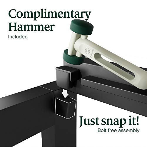 Zinus Good Design Award Winner Justina Metal Mattress Foundation / 16 Inch Platform Bed / No Box Spring Needed, Twin #TOP6