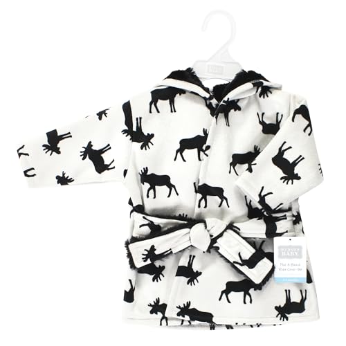 Image of Hudson Baby Unisex BabyMink with Faux Fur Lining Pool and Beach Robe Cover-ups