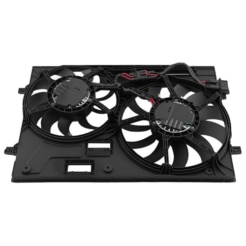 Image of maXpeedingrods Dual Radiator Cooling Fan Assembly w /Brushless Motor for Audi Q3 2019-2021 2.0L, 3Q0121205B VW3115125 5WA121203T