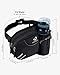 WATERFLY Gürteltasche Bauchtasche mit Flaschenhalter Damen und Herren, Atmungsaktiv Sport Hüfttasche für Laufen Radfahren Camping Klettern Reisen Wandern Joggen Hundetraining