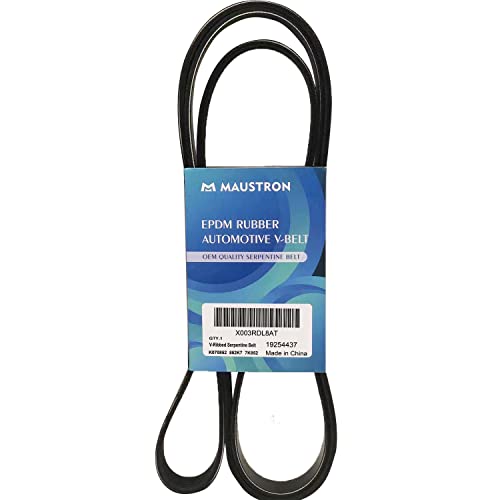 Maustron 7K852 Drive Belt High Performance V-Ribbed Serpentine Belt Replace