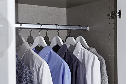 Rauch Möbel Celle Schrank Drehtürenschrank in Weiß/Hochglanz Weiß, 3-türig mit 6 Schubladen, inkl. Zubehörpaket Basic 1 Kleiderstange 2 Einlegeböden, BxHxT 136x197x54 cm