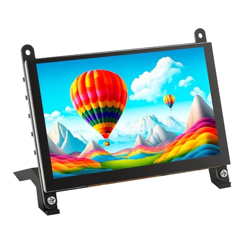 Image of ELECROW 5 Inch Touch Screen Monitor IPS Display, 1024x600 Mini Touchscreen HDMI-Compatible & USB Powered Compatible with Raspberry Pi /BB Black