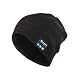 Produktbild IronHeel Drahtlose Musik Hut Universal Smart Caps Winter Warme Mützen Strickmütze Mit Lautsprecher Mikrofon für Outdoor Sports - Schwarz