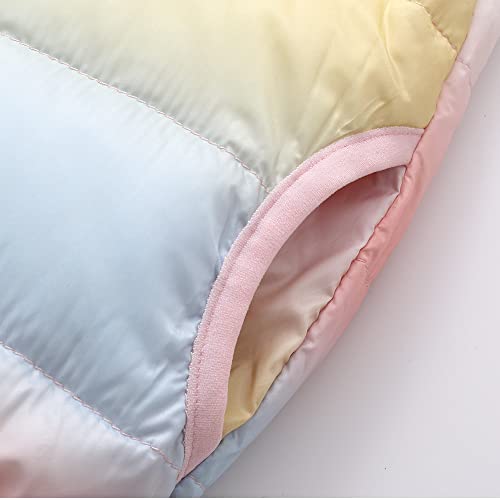 Curipeer Little Girls Boys Down Jacket Hooded Lightweight Water-Resistant Toddler Kids Winter Outwear Coat 2-8T4