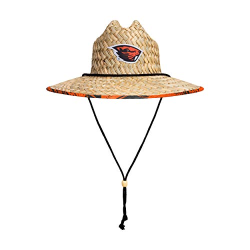 Image of FOCO Men's NCAA College Team Logo Floral Straw Sun Hat