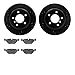 Dynamic Friction Company Rear Brake Rotors-Drilled and Slotted-Black with 5000 Advanced Brake Pads 8502-31042