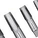 RYGVPR 6Pcs Carbon Steel Pipe Tap NPT Thread Tapping Tool Kit, and Reliable for Pipeline Threads, Comes with A Storage Box