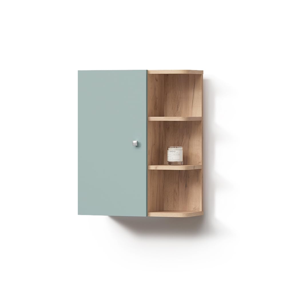 Livinity Badschrank Fucino, Grün, 47.2 x 59.2 cm