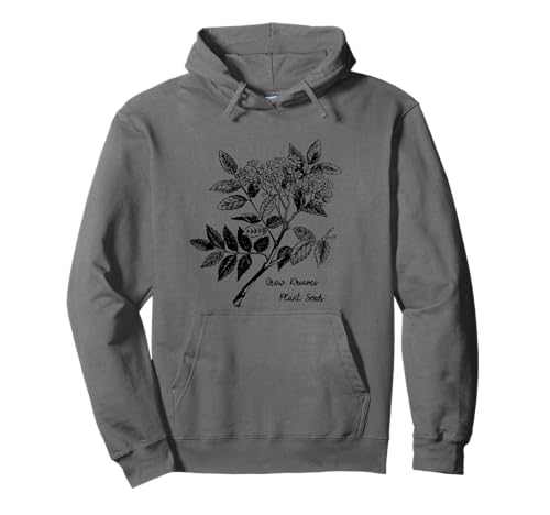 Garden Grow Dreams Plant Seeds Leafy Rowan Mountain Floral Pullover Hoodie