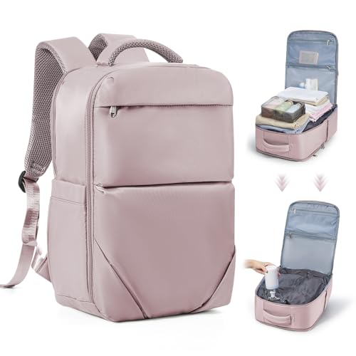 coofay Vakuum Rucksack Handgepäck Flugzeug Vakuum Reiserucksack Vacpack Ezyvac Airbag Rucksack mit Vakuumsystem Vacuum Backpack Travel Reiserucksack mit Vakuumsystem Vakuumrucksack für Reisen Lilarosa
