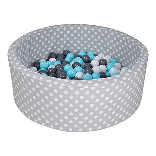 Knorrtoys 56764 - Bälleset ca. Ø6 cm - 100 balls/creme/grey/lightblue