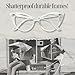 ShadyVEU Super Cat Eye Vintage Inspired Fashion Mod Clear Lens Glasses UVA & UVB Protection (Clear Frame, Clear Lens)