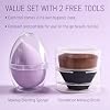 Body Coverage Perfector - Waterproof Body Makeup with Brush & Marshmallow Puff - No Transfer, Full Coverage for Tattoos, Scars, Veins (2.0oz Natural Beige)