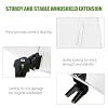 PACEWALKER Universal Motorcycle Windshield Extension Motorcycle Wind Deflector Fit for Kawasaki Honda Suzuki Yamaha Harley Most Motorcycle Scooter Dirt Bikes (Brown)