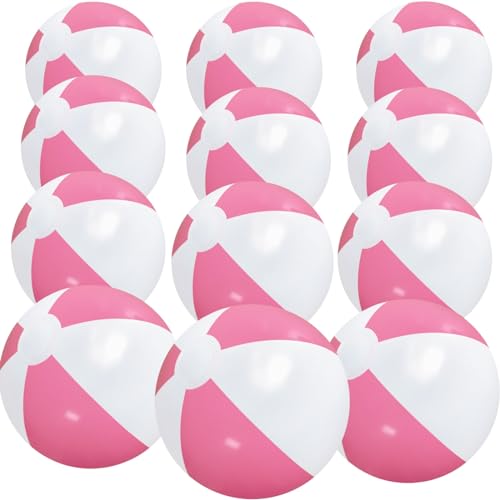 GCQJOQ 12 Pack Beach Balls Bulk, 12