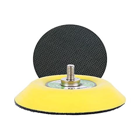 WonMaiDangGX 3 Inch Hook and Loop Backing Pad Practical Spindle Pad Reusable Polisher Backer Plate for Sanding Discs Wool Sponge Pads Cover