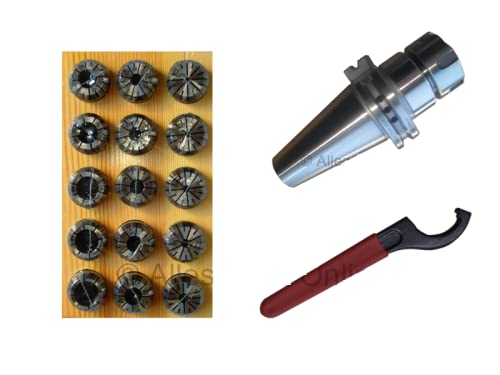 UP Spannzangenfutter SK40 M16 DIN69871 ER32 G2.5 + ER32 470E Spannzangen-Set HL (18 St.) + Schlüssel H